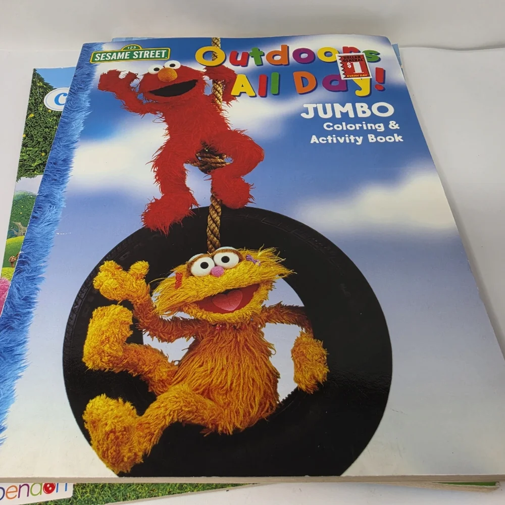 Coloring Books Curious George Care Bears Lot of 3